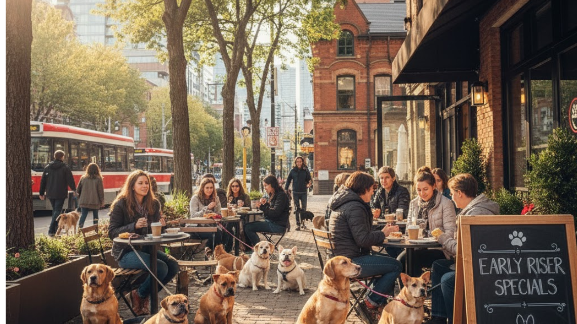 image showing best dog-friendly cafes in Toronto